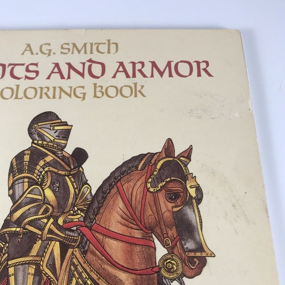 Knights and Armor Coloring Book Dover Fashion 0486248437 Paperback by A G Smith - Picture 2 of 5